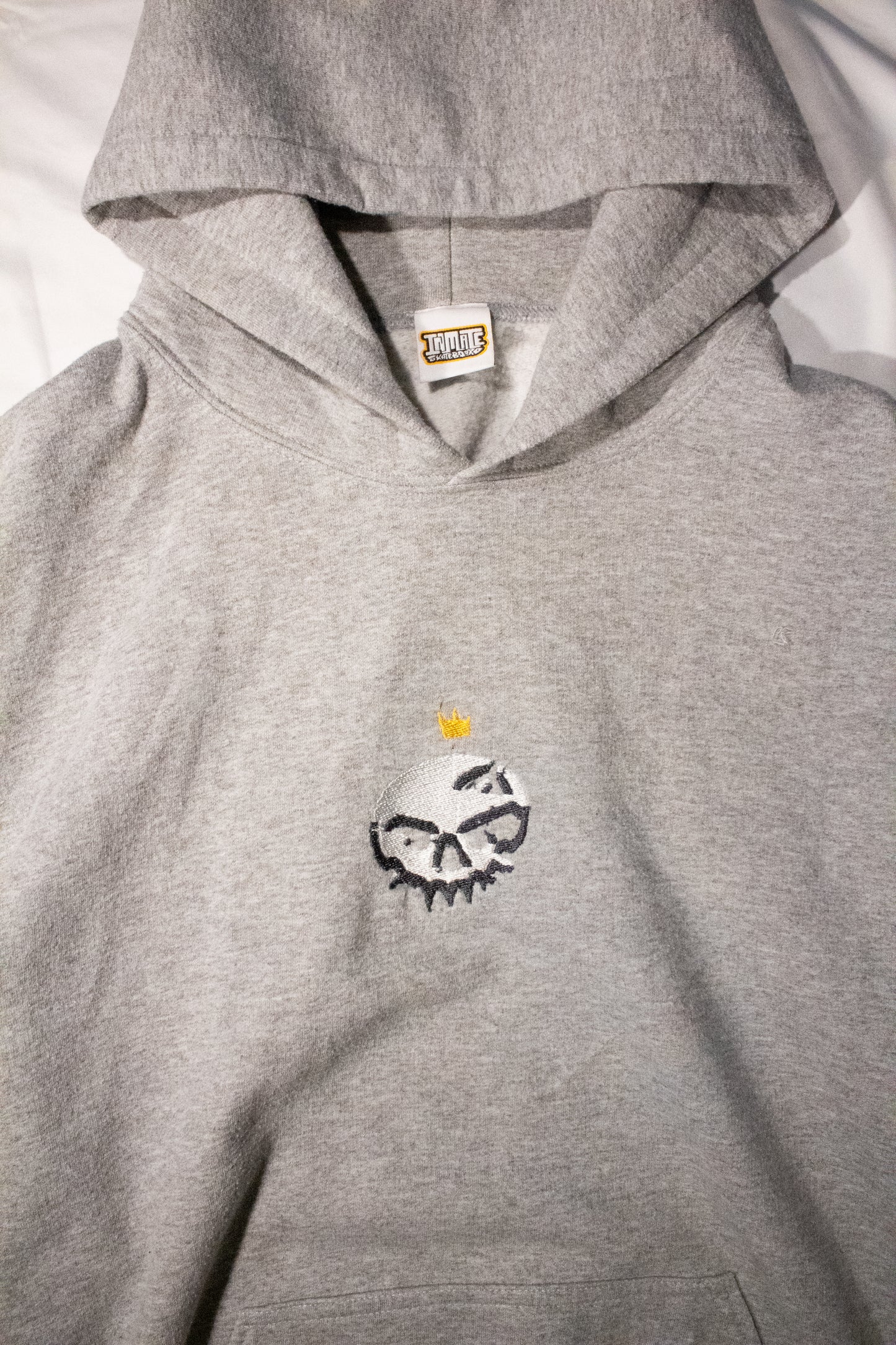 Inmate Skull Hoodie Vol.3 Heather Grey