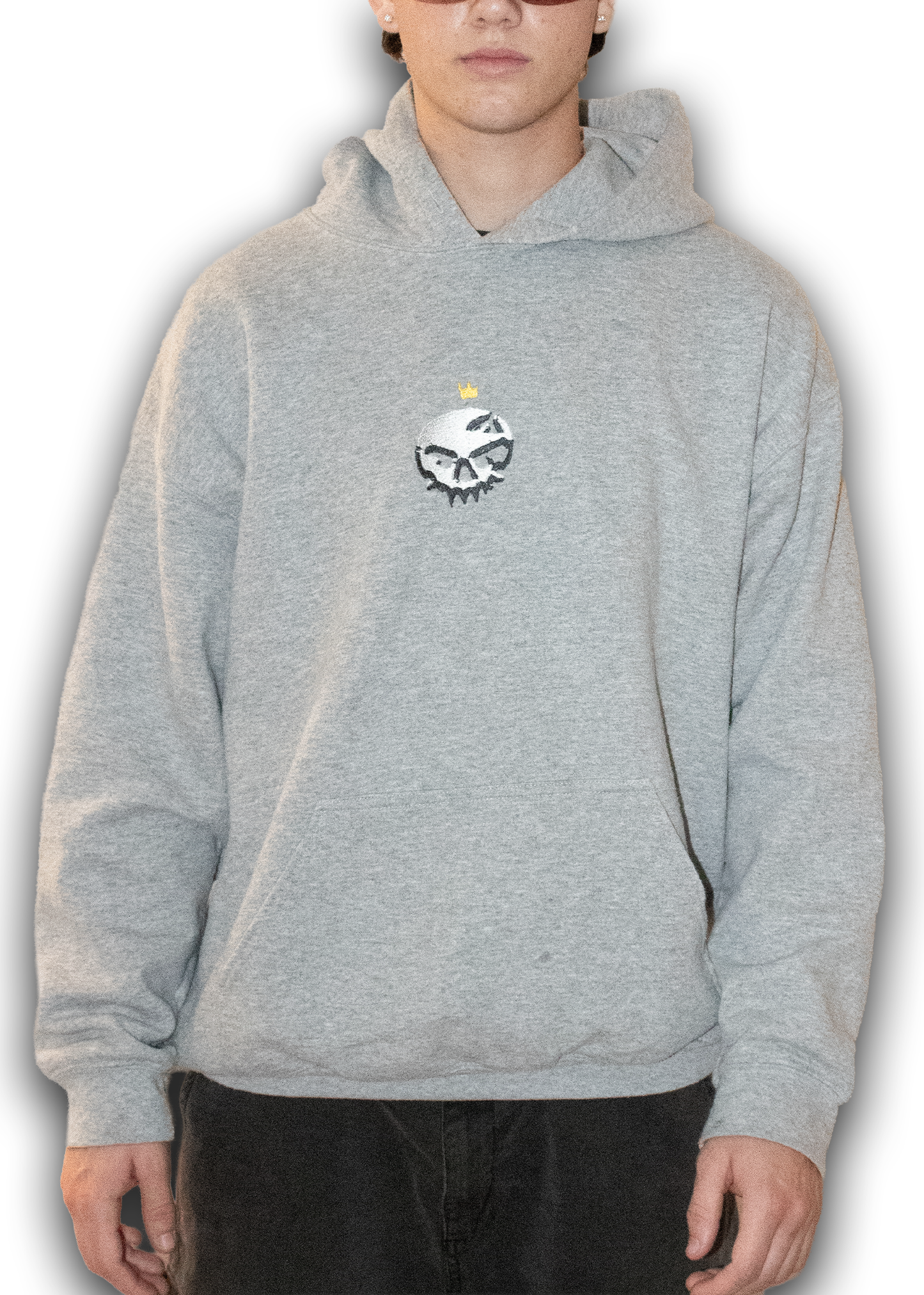 Inmate Skull Hoodie Vol.3 Heather Grey