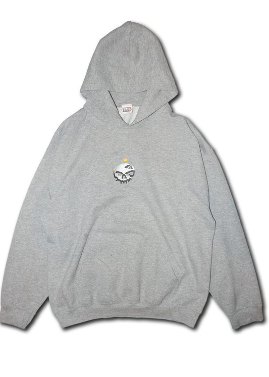 Inmate Skull Hoodie Vol.3 Heather Grey